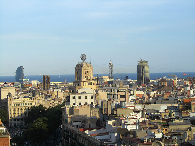 px Barcelona rooftops