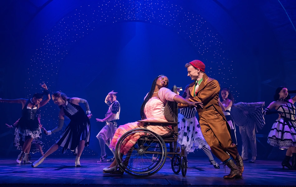 Kimber Elayne Sprawl and Jake Pedersen in WICKED. Photo by Joan Marcus