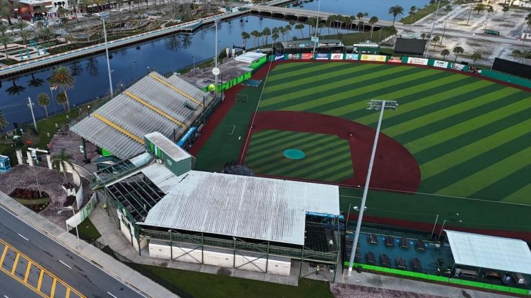 Jackie Robinson Ballpark in Daytona Beach Florida. Photo credit Daytona Tortugas Professional Baseball Facebook 768x432