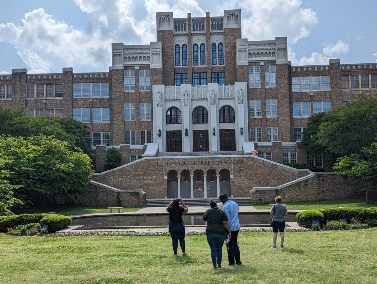 Little Rock Central High School National Historic Site outside shot. photo credit Jeremy Thompson via Flickr 1 768x578