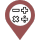 Map pin brown MATH