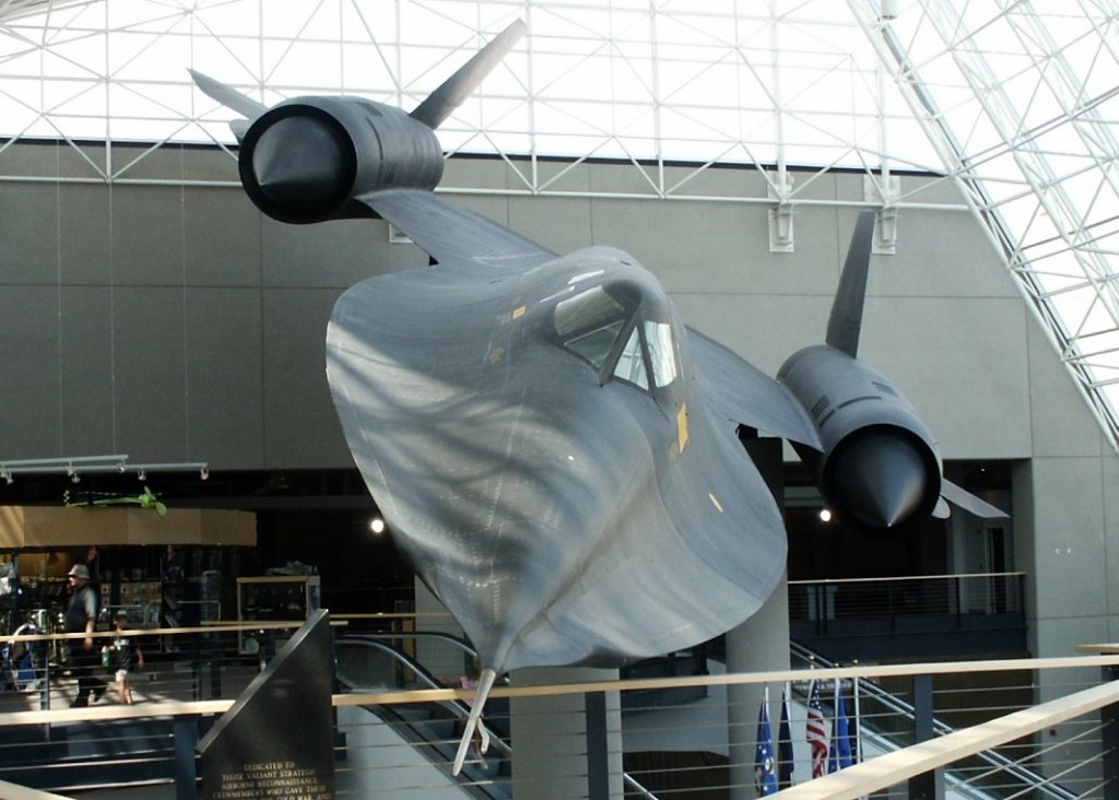 The SR-71 on display.