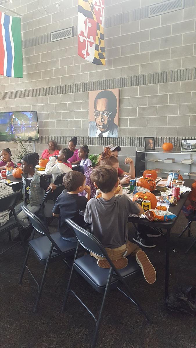 Alex Haley Museum and Interpretive Center kids engaging in Halloween activities. Photo credit Alex Haley Museum and Interpretive Center Facebook