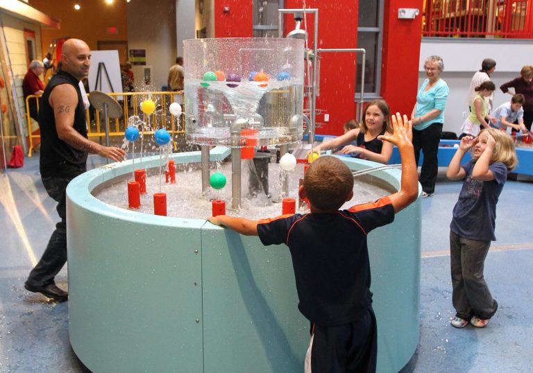 Ann Arbor Hands On Museum interactive water exhibit. Photo credit Ann Arbor Hands On Museum Facebok 1 768x538