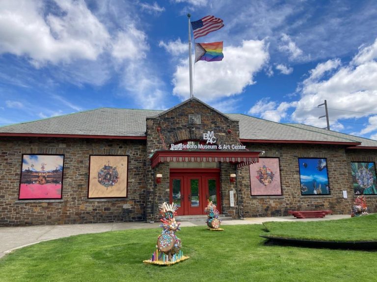 Brattleboro Museum Art Center exterior. Photo credit Brattleboro Museum Art Center Facebook 768x576