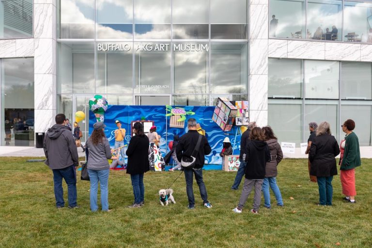 Buffalo AKG Art Museum exterior. Photo credit Buffalo AKG Art Museum Facebook 768x512