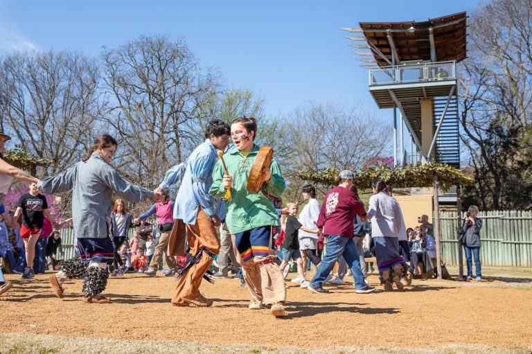 Chickasaw Cultural Center demonstration. Photo credit Chickasaw Cultural Center Facebook 768x511