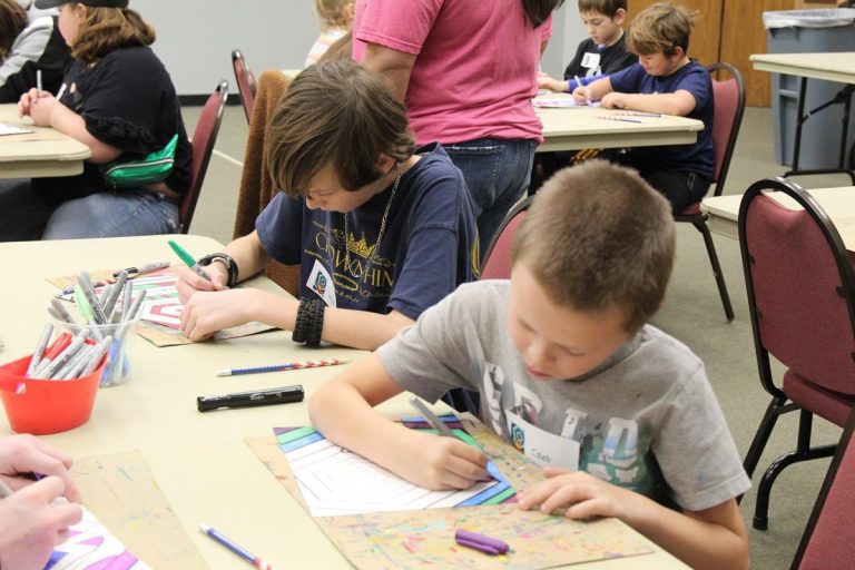 Chisholm Trail Heritage Center arts and crafts for kids. Photo credit Chisholm Trail Heritage Center Facebook 768x512