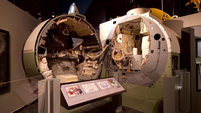 Cradle of Aviation Museum Apollo exhibit. Photo credit Cradle of Aviation Museum Facebook 768x431