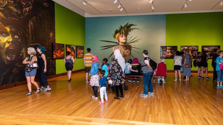 Currier Museum of Art cultural display. Photo credit Currier Museum of Art Facebook 768x432