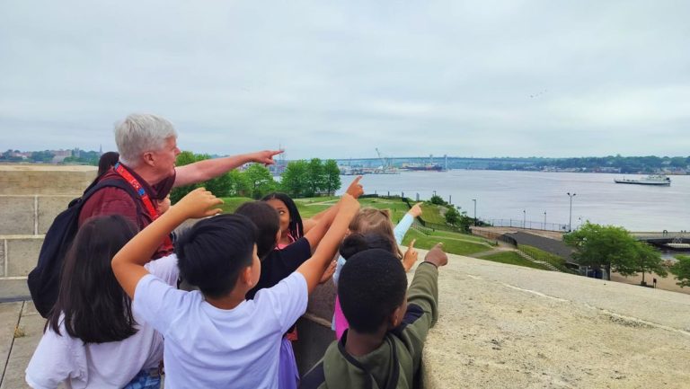 Custom House Maritime Museum field trip group. Photo credit Custom House Maritime Museum Facebook 768x433