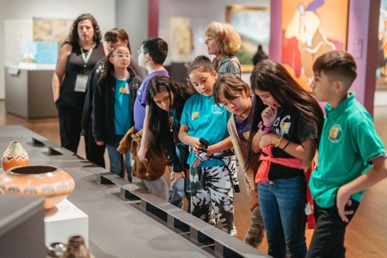 Denver Art Museum school group. Photo credit Denver Art Museum Facebook 768x512