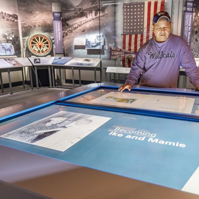 Eisenhower Presidential Library and Museum exhibit. Photo credit Facebook 768x768