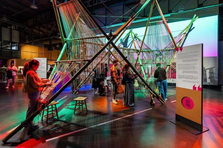 Exploratorium yarn exhibit. Photo credit Facebook 768x512