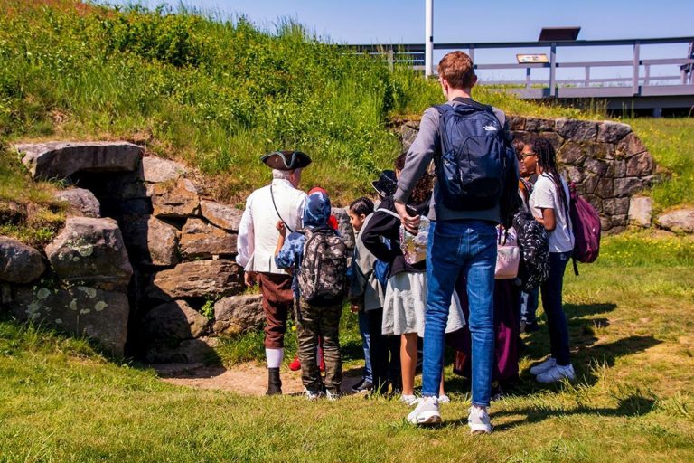 Fort Griswold Battlefield docent tour. Photo credit Facebook 768x512
