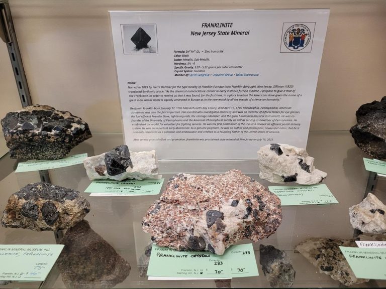 Franklin Mineral Museum exhibit. Photo credit Facebook 768x576