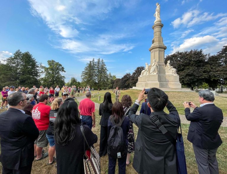Gettysburg National Military Park trumpet. Photo credit Facebook 768x589