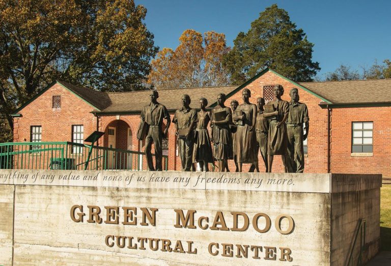 Green McAdoo Cultural Center exteriror. Photo credit Facebook 768x522