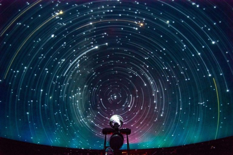 Henry B. Dupont III Planetarium star trail. Photo credit Facebook 768x512