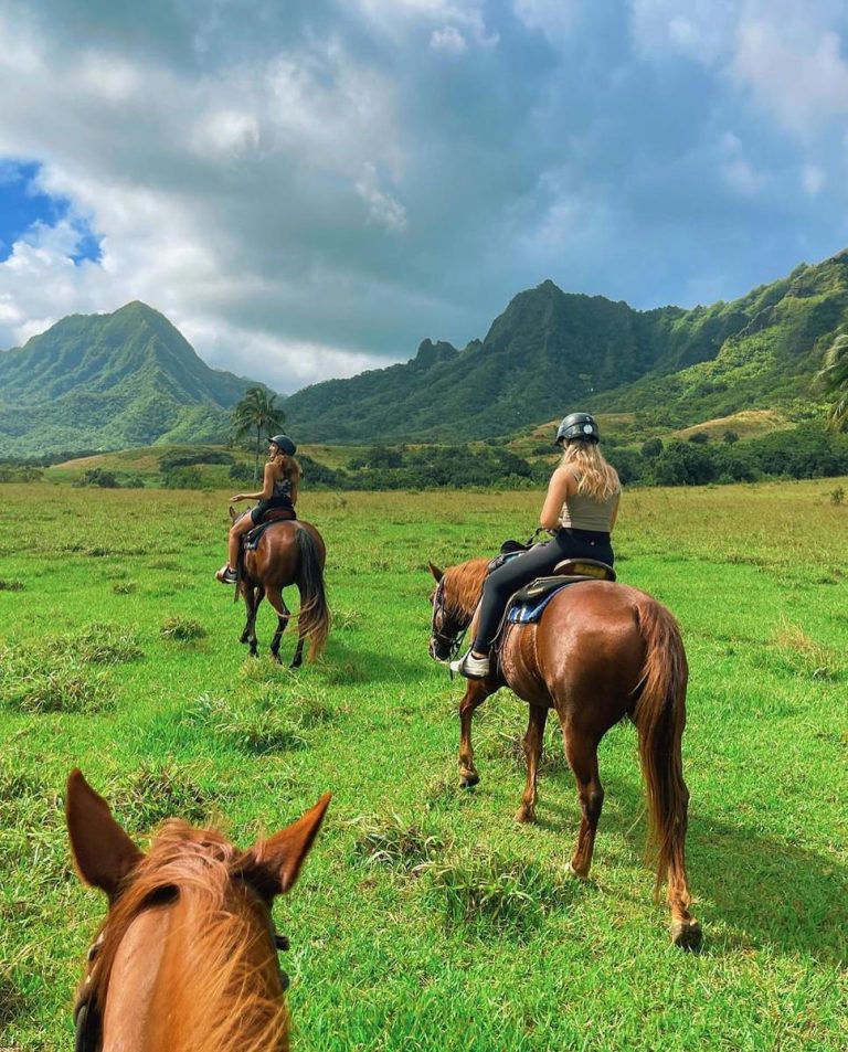 Kualoa Ranch horseback riding 2. Photo credit Facebook 768x953