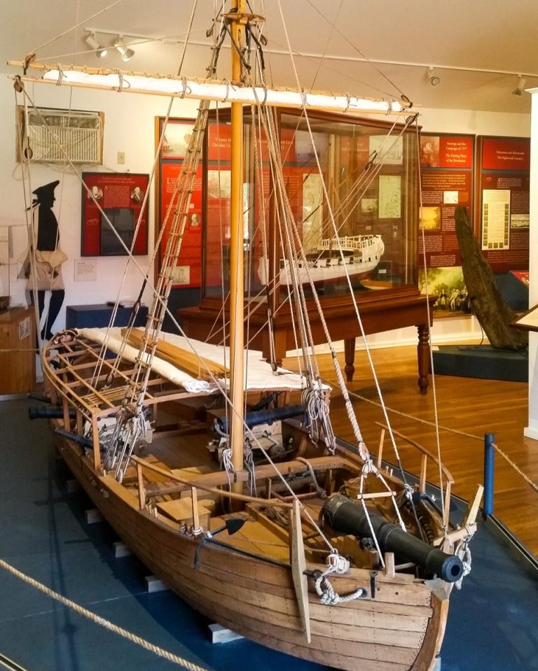 Lake Champlain Maritime Museum boat exhibit. Photo credit Facebook 768x959