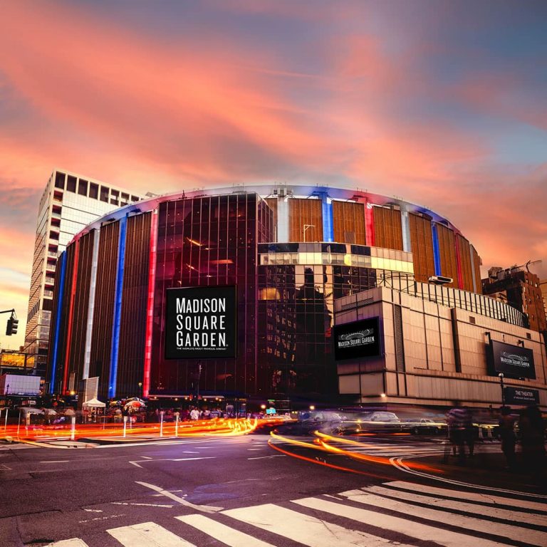 Madison Square Garden exterior 2. Photo credit Madison Square Garden Facebook 768x768