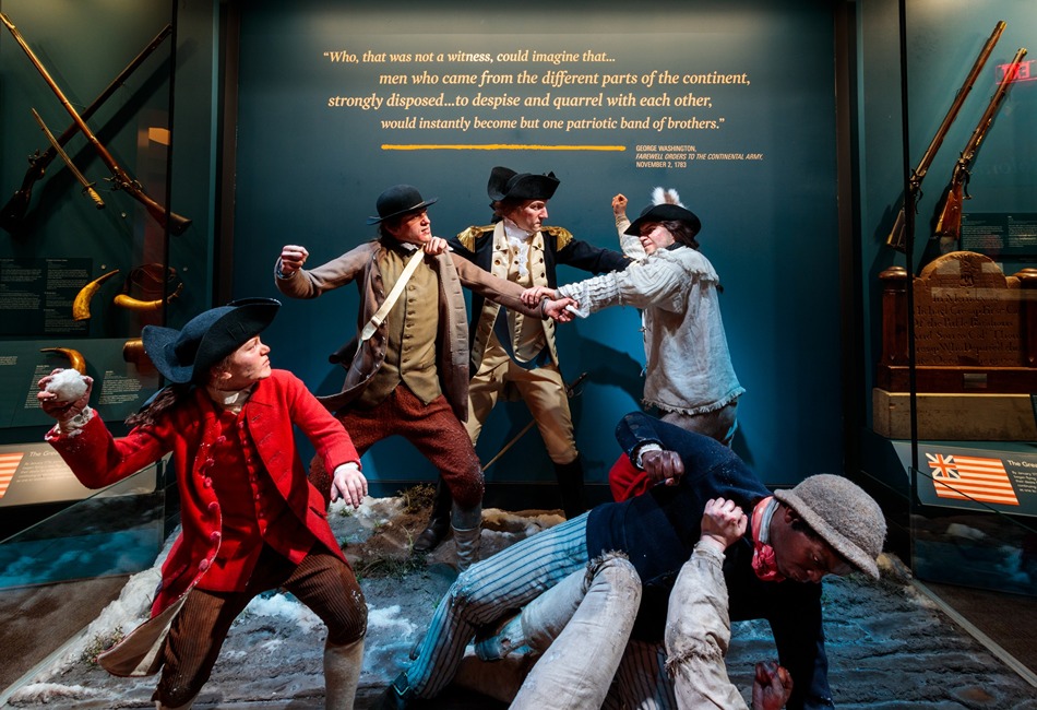 MoAR American Revolution exhibit. Photo credi Museum of the American Revolution Facebook