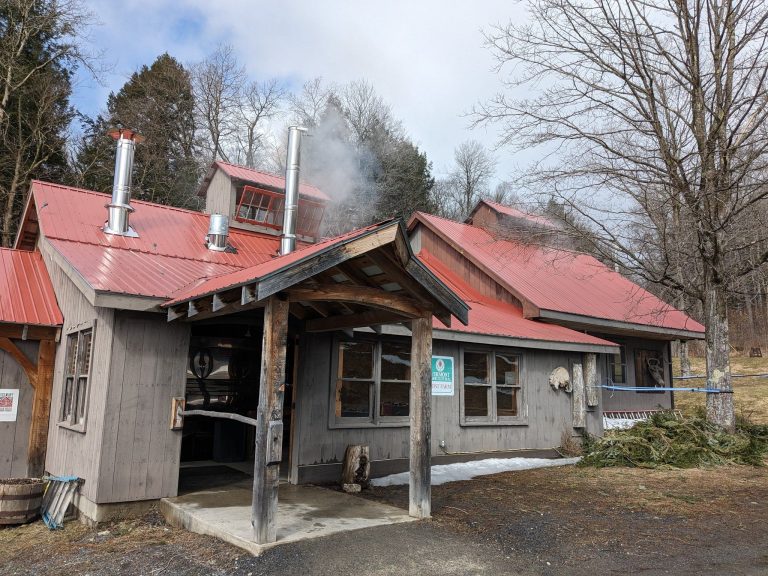 Morse Farm Maple Sugarworks maple syrup making. Photo credit Facebook 768x576