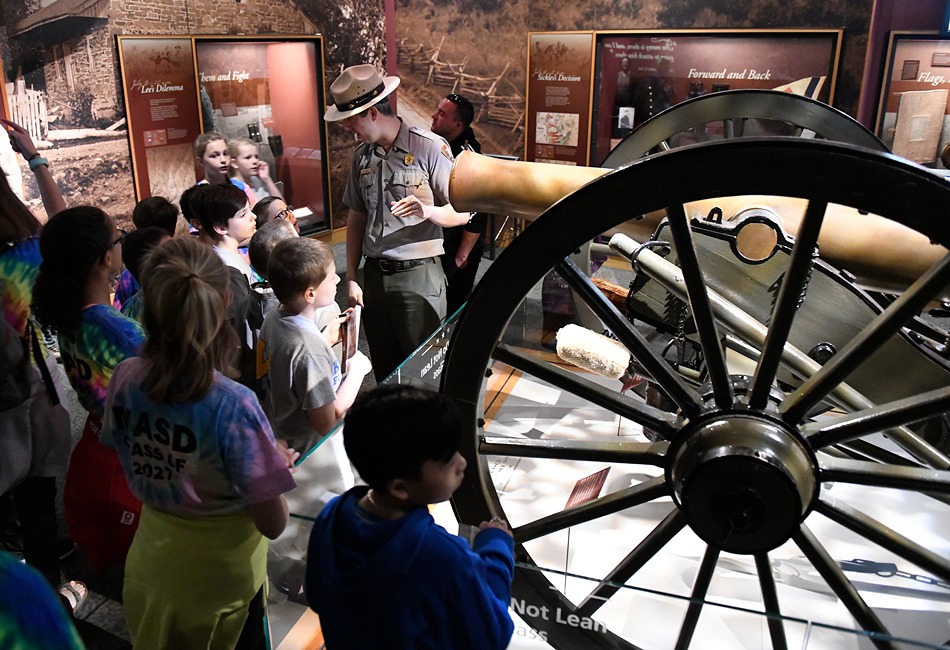 Museum Exhibit with Students