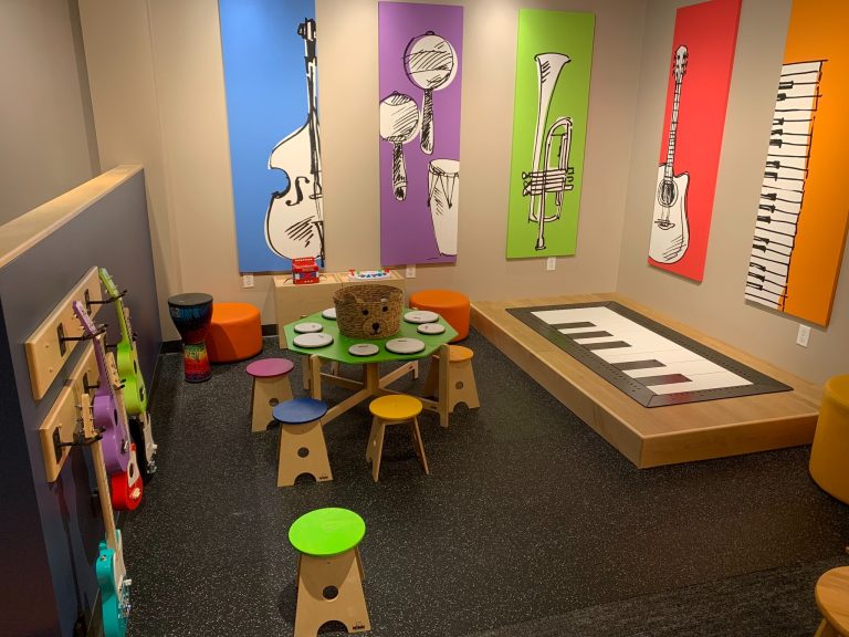 Museum of Making Music kids room. Photo credit Facebook 768x576