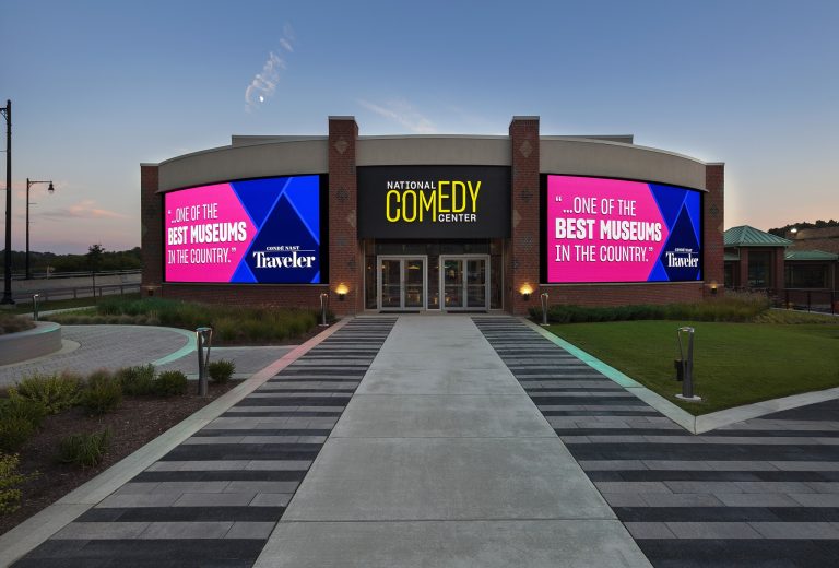 National Comedy Center exterior. Photo credit Facebok 768x520