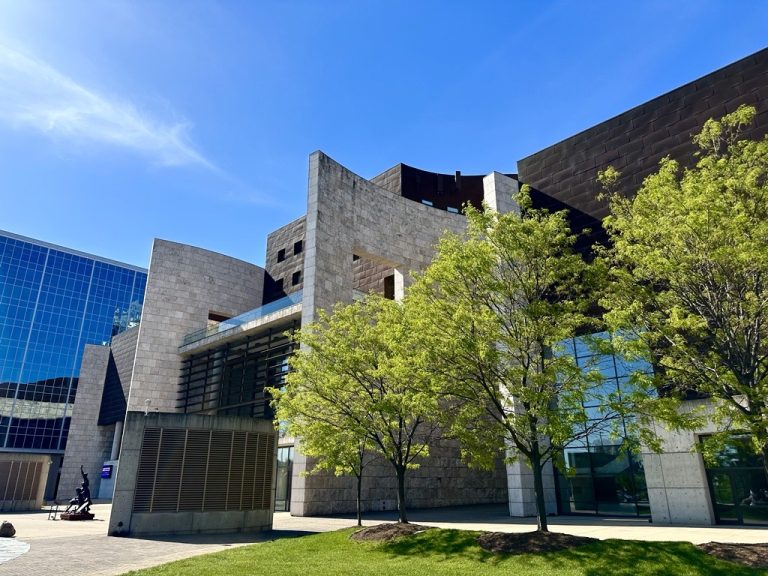 National Underground Railroad Freedom Center exterior. Photo credit Facebook 768x576