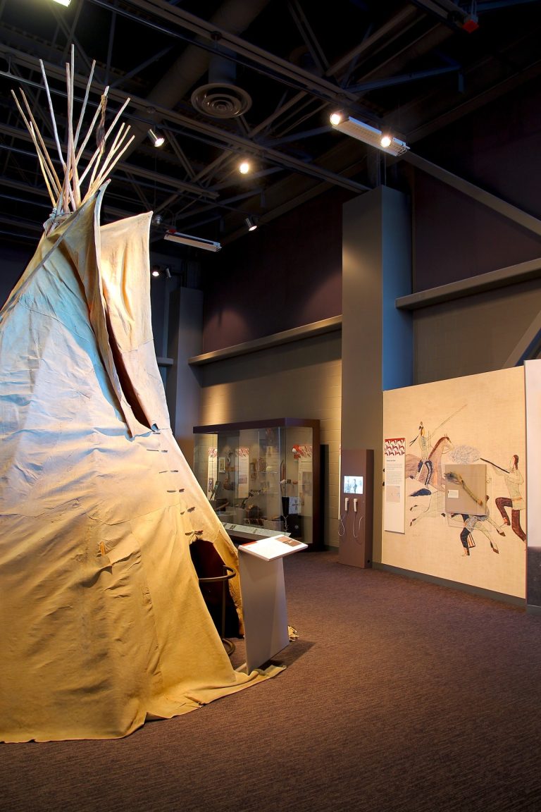 North Dakota Heritage Center State Museum Native American exhibit. Photo credit Facebook 768x1152