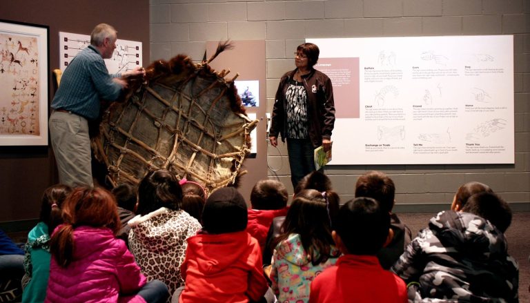 North Dakota Heritage Center State Museum field trip group. Photo credit Facebook 768x439