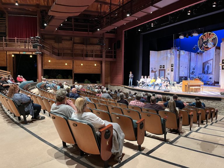 Peninsula Players Theatre post show discussion. Photo credit Facebook 768x576