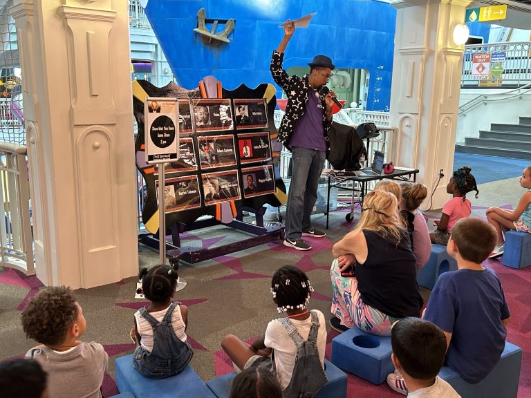 Port Discovery Childrens Museum show. Photo credit Facebook 768x576