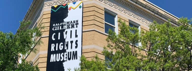 Ralph Mark Gilbert Civil Rights Museum exterior. Photo credit Facebook 768x284