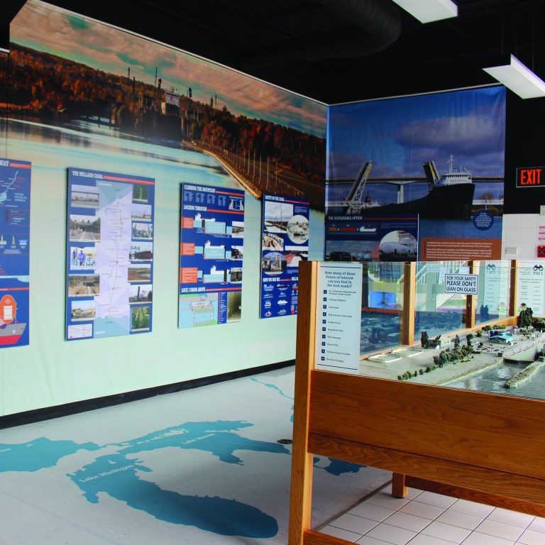 St. Catharines Museum Welland Canals Centre indoor exhibit 1. Photo credit Facebook 768x768