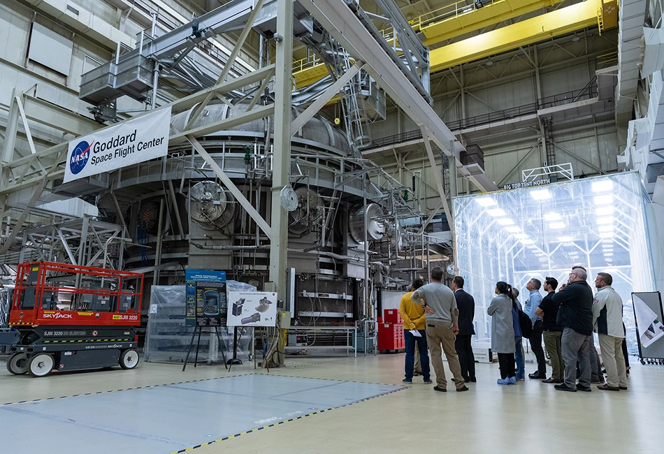 Real Life Field Trips - NASA's Goddard Space Flight Center, group learns about NASA technology and manufacturing. Photo credit NASA's Goddard Space Flight Center Facebook