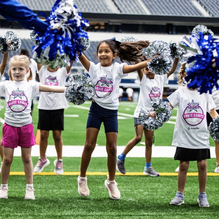 ATT Stadium kids dance camps. Photo credit ATT Stadium Facebook 768x768