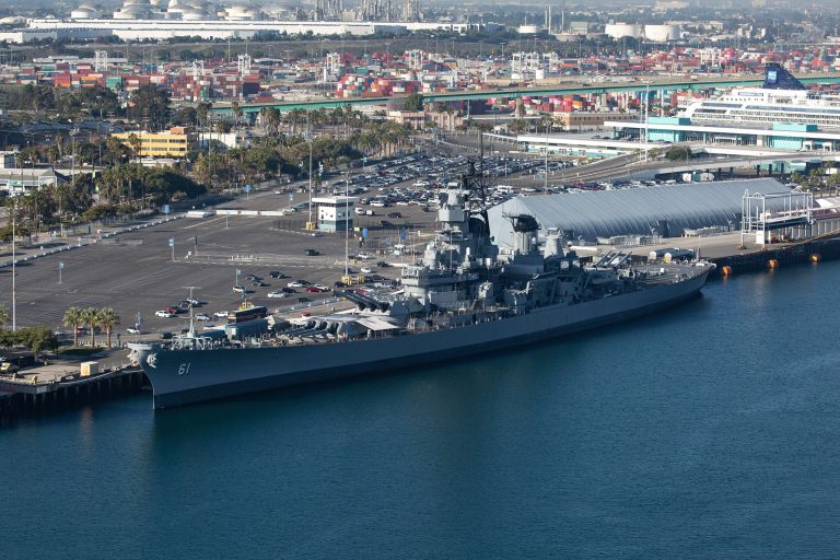 Battleship USS Iowa Museum battleship. Photo credit Pacific Battleship Center Battleship USS Iowa Facebook 768x512