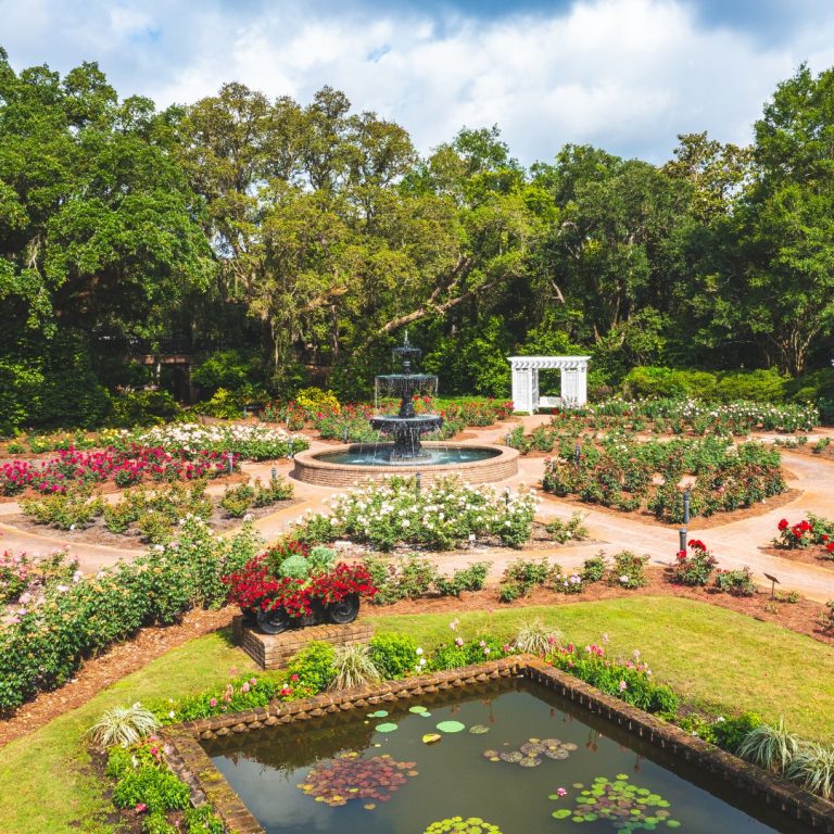 Bellingrath Gardens Home gardens and pond. Photo credit Bellingrath Gardens Home Facebook 768x768