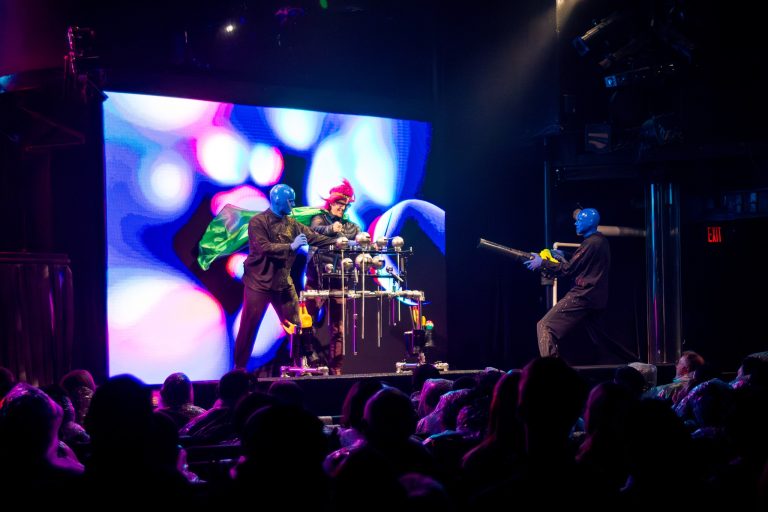 Blue Man Group in Boston. Photo credit Blue Man Group Facebook 768x512