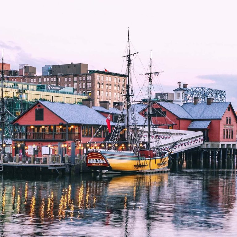 Boston Tea Party Ships Museum exterior view. Photo Boston Tea Party Ships Museum Facebook 768x768