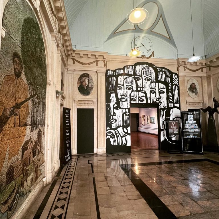 DuSable Black History Museum and Education Center museum entrance. Photo credit The DuSable Black History Museum and Education Center Facebook 768x768