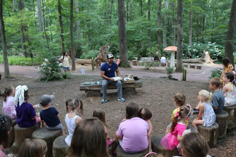 Edith J. Carrier Arboretum outdoor classroom. Photo credit Edith J. Carrier Arboretum at JMU Facebook 768x512
