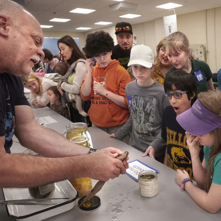 Field Museum interactive demonstrations. Photo credit Field Museum Facebook 768x768