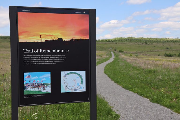 Flight 93 National Memorial hiking trails. Photo credit Flight 93 National Memorial Facebook 768x512