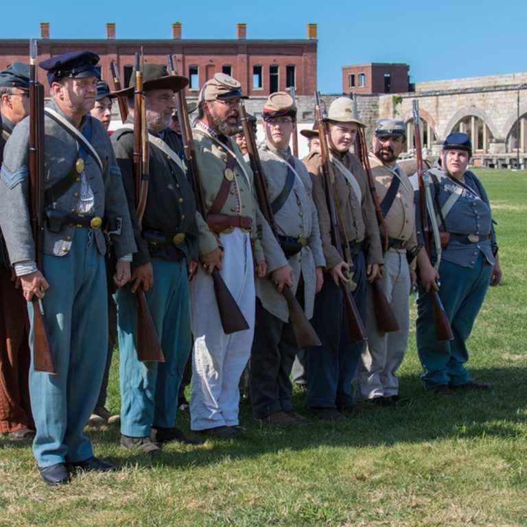 Fort Adams Trust in RI historical reenactments at Fort Adams. Photo credit Fort Adams Trust Facebook 768x768