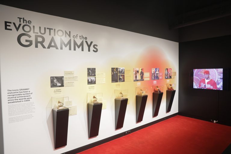 GRAMMY Museum GRAMMY exhibit 1. Photo credit GRAMMY Museum Facebook 768x512